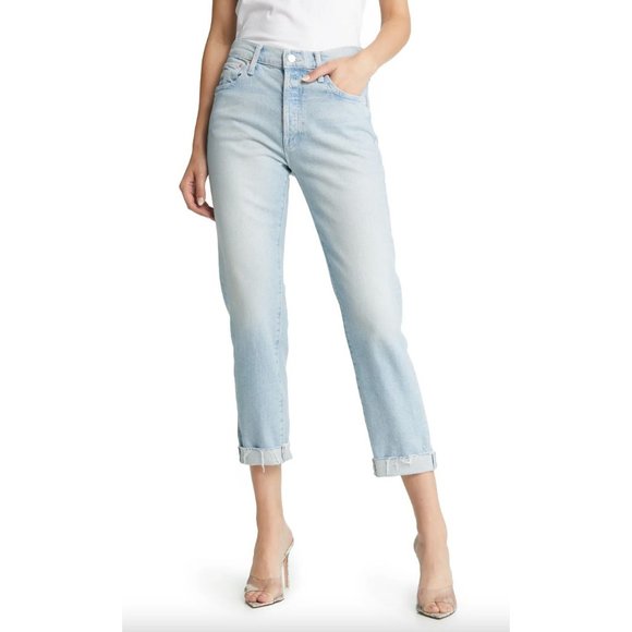 Mother Scrapper Cuff Ankle Fray Jeans Size 25 in Lonely Hearts Club - Picture 1 of 4